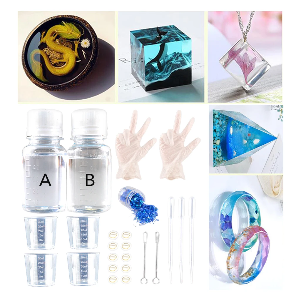1:1 AB Epoxy Crystal Clear Resin Glue Tool Set DIY Jewelry Making Tool Kit Reusable Mixing Cup Stirrers
1:1 AB Epoxy Crystal Clear Resin Glue Tool Set DIY Jewelry Making Tool Kit Reusable Mixing Cup Stirrers