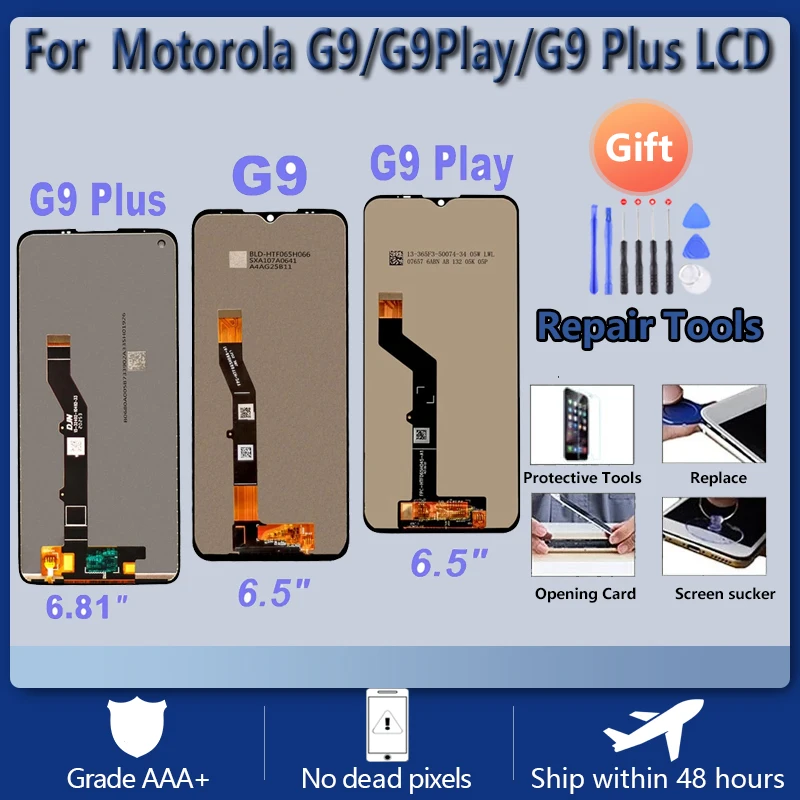 Original New Tested LCD For Motorola Moto G9 Play LCD Display Touch Screen Digitizer Assembly For Moto G9 Plus LCD Display
Original New Tested LCD For Motorola Moto G9 Play LCD Display Touch Screen Digitizer Assembly For Moto G9 Plus LCD Display
