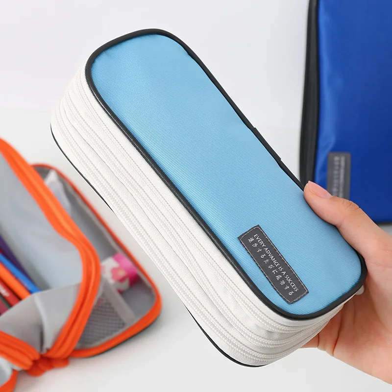 Multifunctional pencil case Creative three-layer zipper large capacity Canvas Pencil Case Large Capacity Korea Kawaii Pen bag
Multifunctional pencil case Creative three-layer zipper large capacity Canvas Pencil Case Large Capacity Korea Kawaii Pen bag