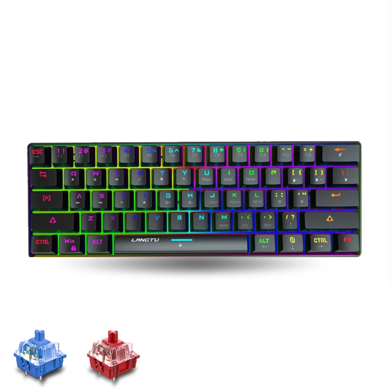 Игровая механическая мини-клавиатура GK61Gaming, 61 клавиша, USB Проводная клавиатура со светодиодной смешанной подсветкой, эргономичные портатив...
Игровая механическая мини-клавиатура GK61Gaming, 61 клавиша, USB Проводная клавиатура со светодиодной смешанной подсветкой, эргономичные портатив...