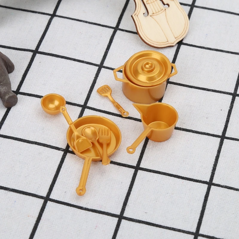 new OOTDTY Toys 10pcs 1:12 Fork Pot Kitchen Set Food Toys Dollhouse Miniature Dolls Accessories
new OOTDTY Toys 10pcs 1:12 Fork Pot Kitchen Set Food Toys Dollhouse Miniature Dolls Accessories