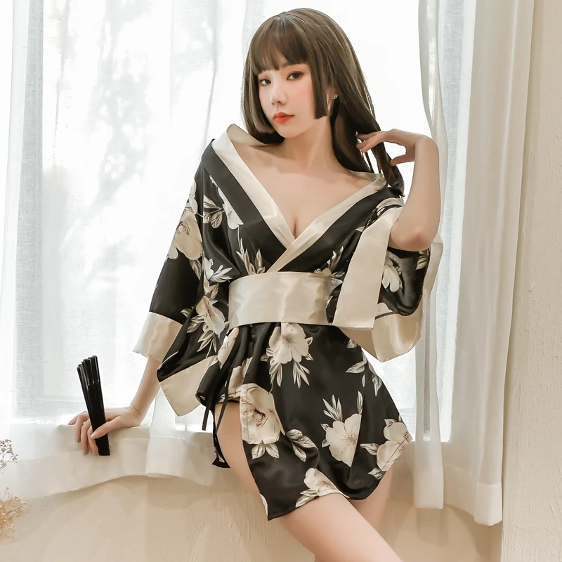 Japanese Kimono Sexy Cosplay Outfit For Women Traditional Style Robe Yukata Costumes Pajamas Soft Belt Exotic Apparel Lingerie
Japanese Kimono Sexy Cosplay Outfit For Women Traditional Style Robe Yukata Costumes Pajamas Soft Belt Exotic Apparel Lingerie