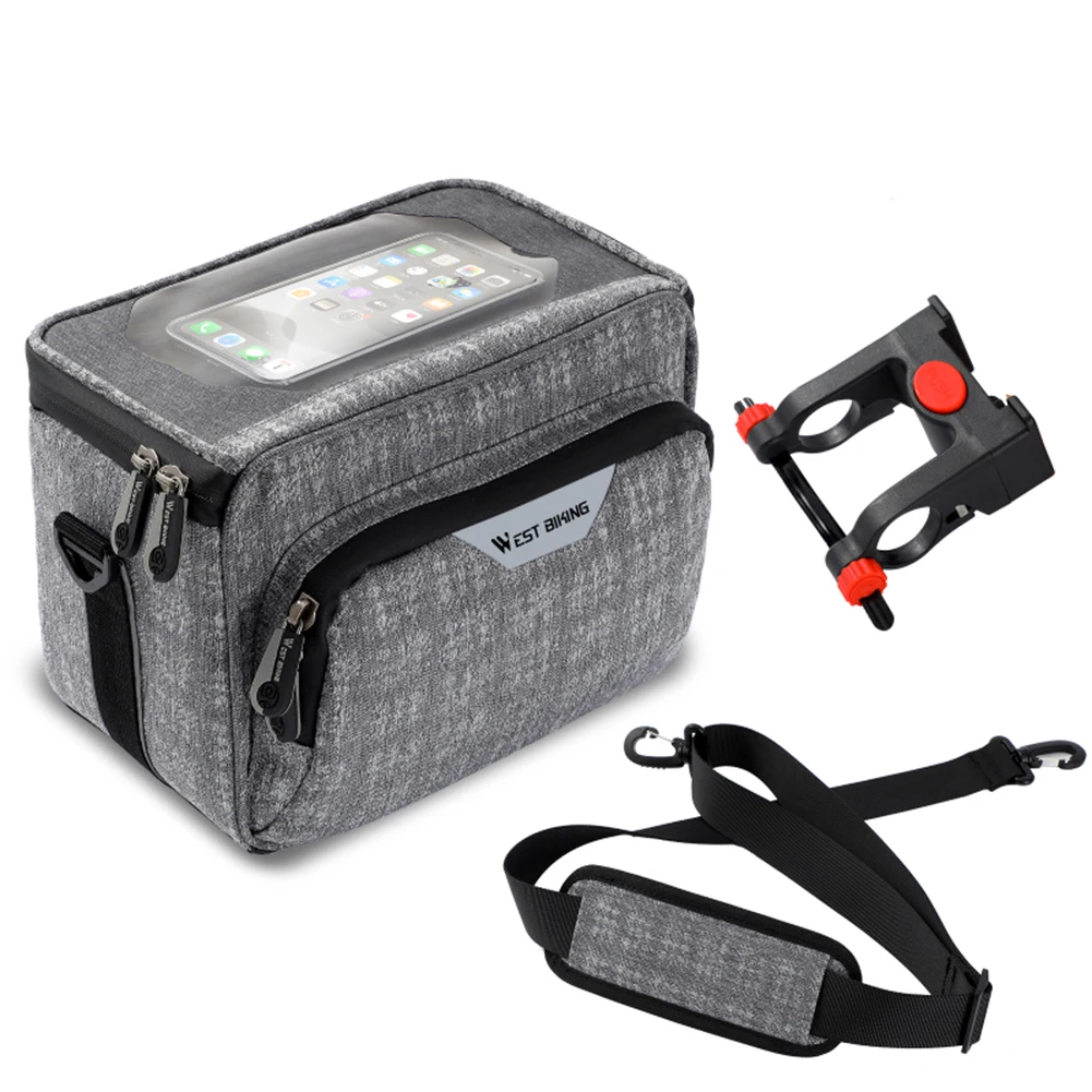 WEST BIKING Bicycle Big Capacity Waterproof Touch Screen Phone Bag Multi-function Shoulder Bag MTB Handlebar Front Basket Pannie
WEST BIKING Bicycle Big Capacity Waterproof Touch Screen Phone Bag Multi-function Shoulder Bag MTB Handlebar Front Basket Pannie