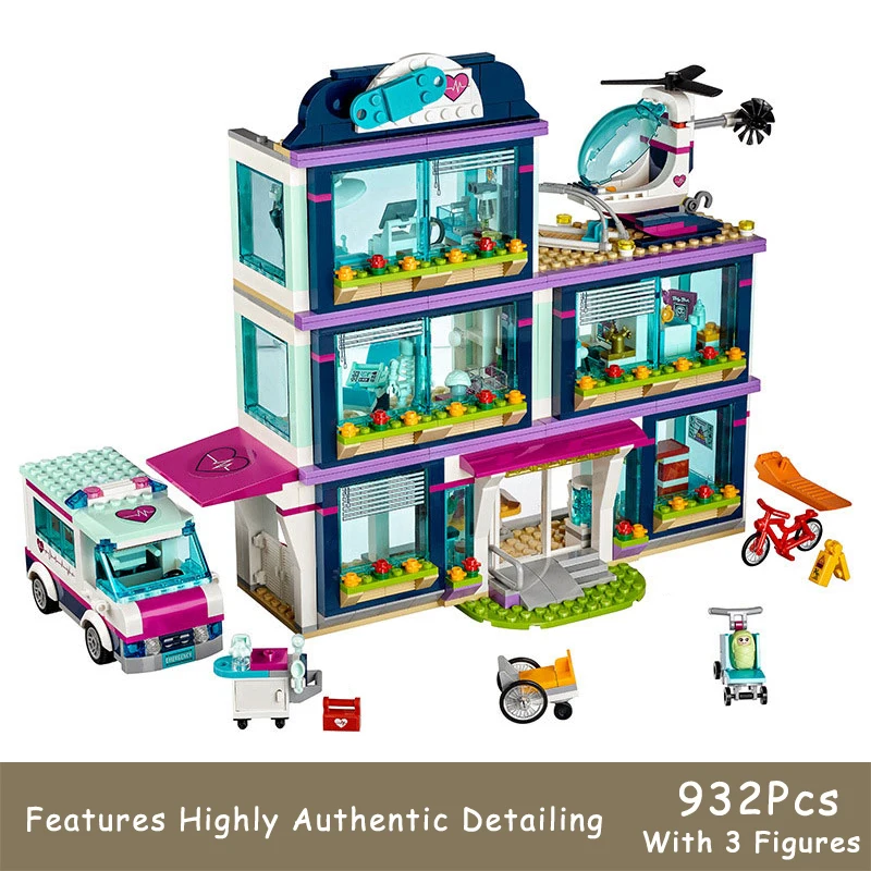 The Friends City Love 3 Floors Hospital Building Block With 3 Figures Ambulance Toys Girl Children Christmas Gifts
The Friends City Love 3 Floors Hospital Building Block With 3 Figures Ambulance Toys Girl Children Christmas Gifts