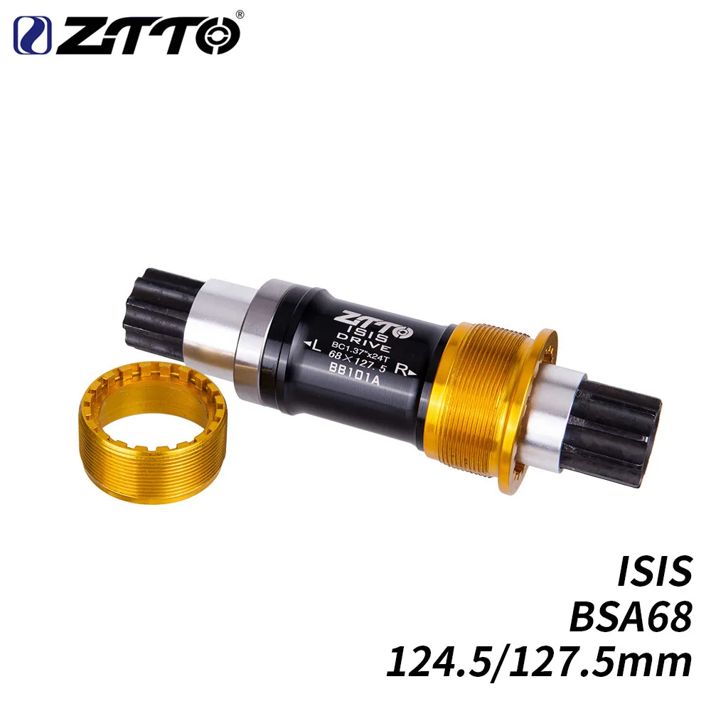 ZTTO велосипедная Нижняя опора тест ISIS124.5mm127.5mm BSA68 10 ниток BB для BMX велосипедный
