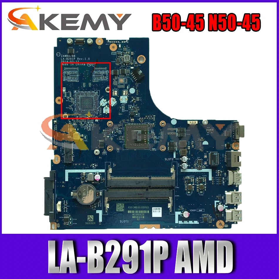 Материнская плата Akemy LA-B291P для Lenovo B50-45 N50-45, материнская плата ноутбука, процессор AMD 100%, тестирование работы, бесплатная доставка
Материнская плата Akemy LA-B291P для Lenovo B50-45 N50-45, материнская плата ноутбука, процессор AMD 100%, тестирование работы, бесплатная доставка