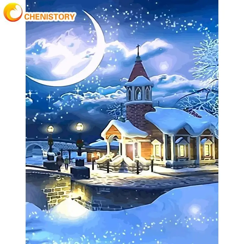CHENISTORY Acrylic Picture Paint By Numbers For Adults With Frame 60x75cm Moon House Scenery Coloring By Numbers For Diy Gift
CHENISTORY Acrylic Picture Paint By Numbers For Adults With Frame 60x75cm Moon House Scenery Coloring By Numbers For Diy Gift