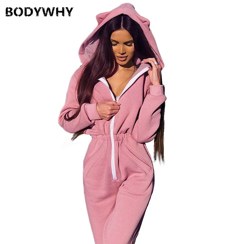 2020 New Women's Jumpsuit Casual Loose Zipper Solid Color Jumpsuit Hoodies Women
2020 New Women's Jumpsuit Casual Loose Zipper Solid Color Jumpsuit Hoodies Women