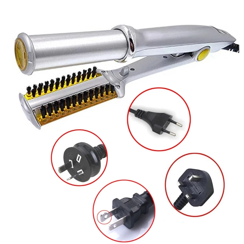 Professional Hair Straightening Iron Curling Iron Straightener&Curler Styler
Professional Hair Straightening Iron Curling Iron Straightener&Curler Styler