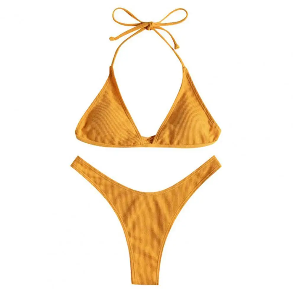 2Pcs/Set Beach Swimsuit Solid Color Lace Up Polyester High Waist Two Piece Women Underwear for Summer Swimwear Bikini Two Piece
2Pcs/Set Beach Swimsuit Solid Color Lace Up Polyester High Waist Two Piece Women Underwear for Summer Swimwear Bikini Two Piece