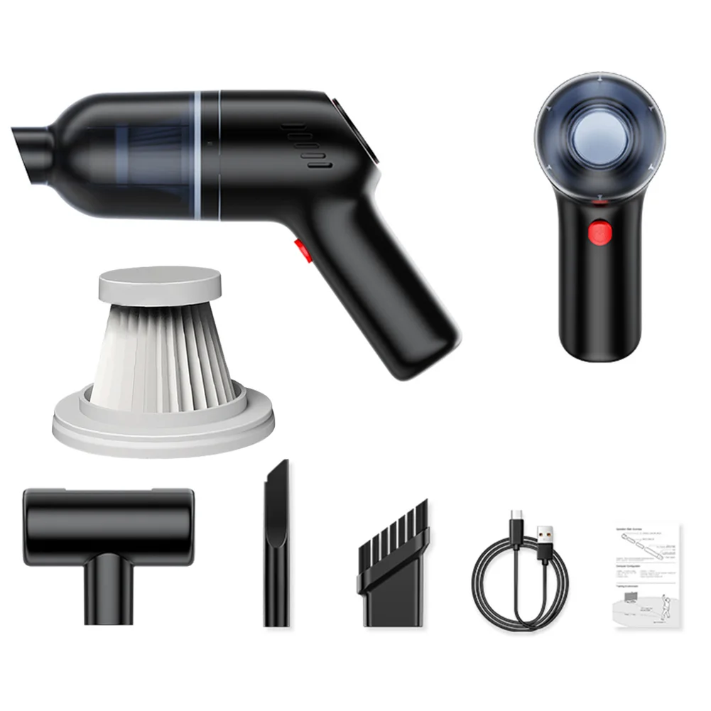 Mini Handheld Car Vacuum Cleaner Wireless Wet Dry Dual Use High Power Strong Suction Portable Car Vacuum Cleaner Automotive Good
Mini Handheld Car Vacuum Cleaner Wireless Wet Dry Dual Use High Power Strong Suction Portable Car Vacuum Cleaner Automotive Good