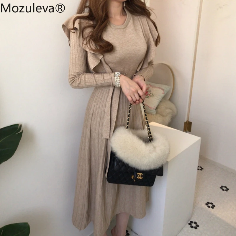 Mozuleva 2021 New Autumn Winter Long Thicken Female Dress Women Full Sleeve Solid Mremaid Dress Korean Hoodies Sweatshirts Dress
Mozuleva 2021 New Autumn Winter Long Thicken Female Dress Women Full Sleeve Solid Mremaid Dress Korean Hoodies Sweatshirts Dress