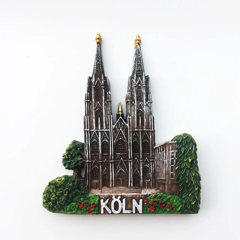 QIQIPP Germany creative tourism Memorial resin color painting decorative crafts Cologne Cathedral magnetic refrigerator sticker
QIQIPP Germany creative tourism Memorial resin color painting decorative crafts Cologne Cathedral magnetic refrigerator sticker