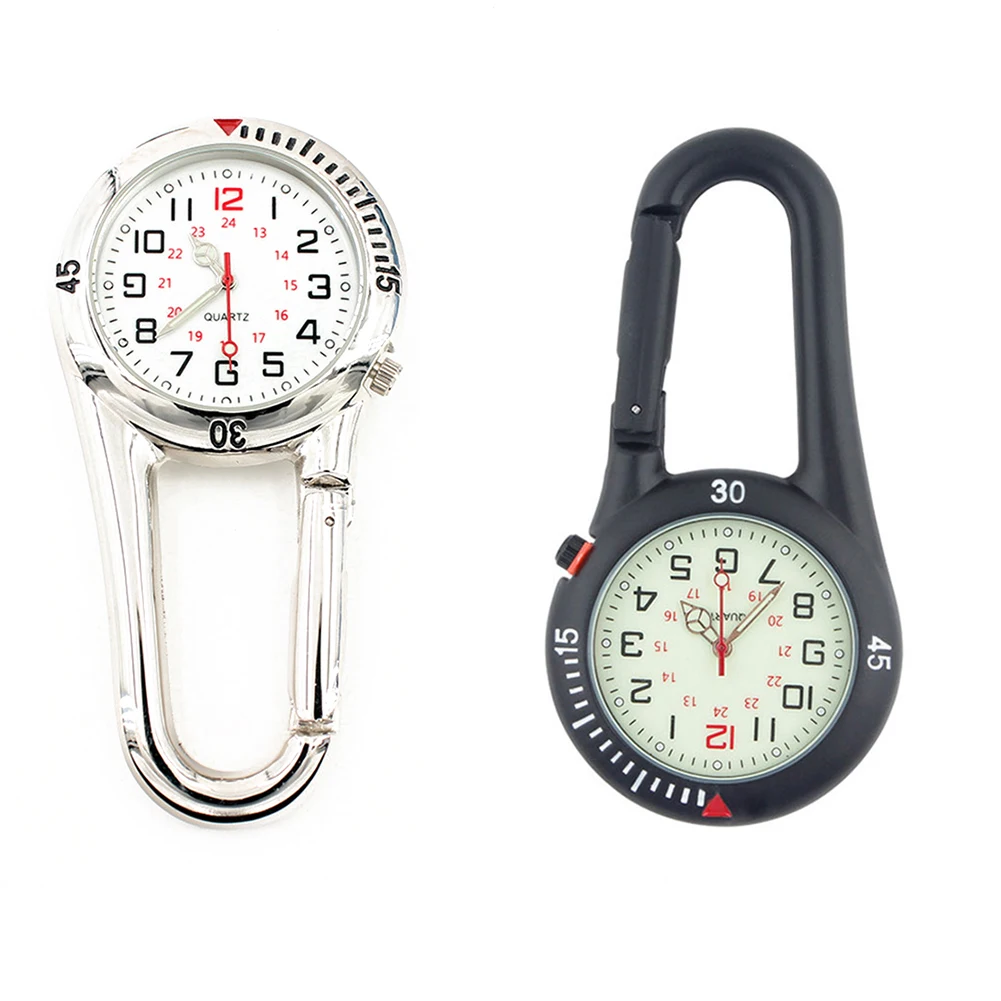 Luminous Dial Clip-On Carabiner Climbing Pocket Watch Multifunctional Outdoor Sports Backpack Hanging Watch Clock
Luminous Dial Clip-On Carabiner Climbing Pocket Watch Multifunctional Outdoor Sports Backpack Hanging Watch Clock