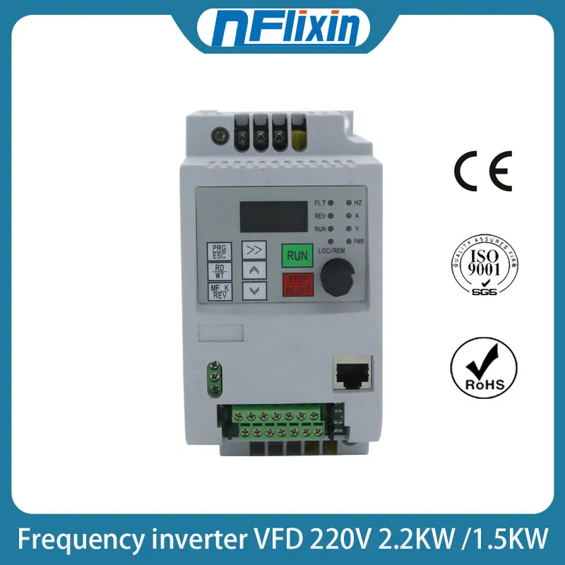 

For Russian NF 220v 1.5kw/2.2KW 1 phase input and 3 phase output frequency converter/ ac motor drive/ VSD/ VFD/ 50HZ Inverter