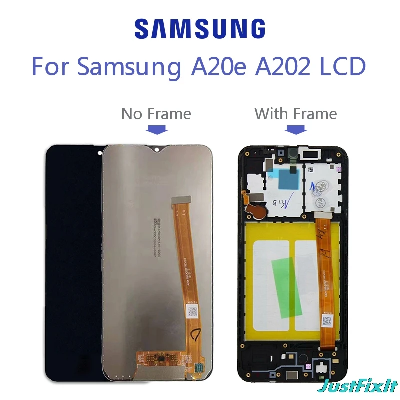 For Samsung Galaxy A20e A202 A202F A202DS LCD Display Touch Screen Digitizer Assembly
For Samsung Galaxy A20e A202 A202F A202DS LCD Display Touch Screen Digitizer Assembly