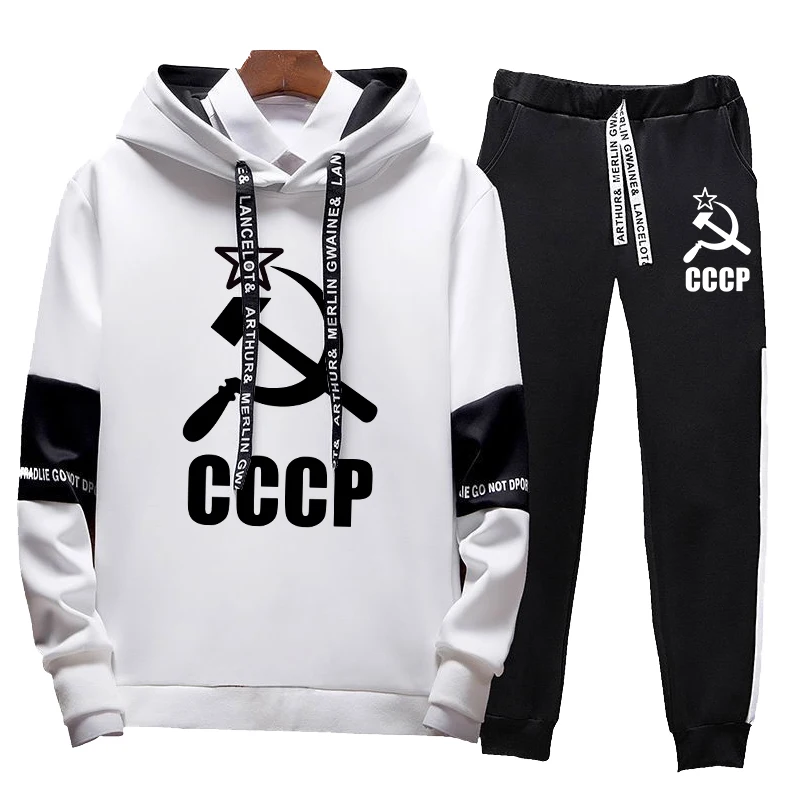 CCCP Printed Casual Suits Hooded Longsleeve Pullover and Jogger Pants High Quality Men/Women Autumn Most Popular Tracksuit
CCCP Printed Casual Suits Hooded Longsleeve Pullover and Jogger Pants High Quality Men/Women Autumn Most Popular Tracksuit