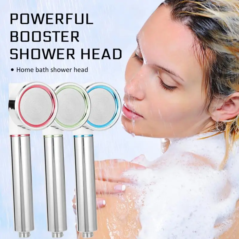 

Bathroom Shower Powerful Pressurized Shower Nozzle Handheld Raintype Water Saving Top Spray Filter Bath Head Water Saving Shower