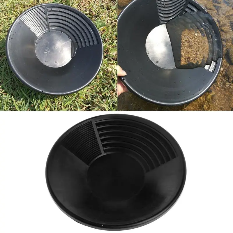 New Plastic Gold Pan Basin Nugget Mining Pan Dredging Prospecting River Tool Wash Gold Panning Equipment
New Plastic Gold Pan Basin Nugget Mining Pan Dredging Prospecting River Tool Wash Gold Panning Equipment