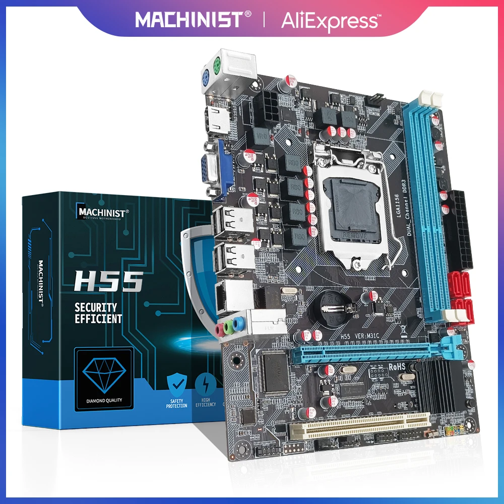 MACHINIST H55 материнская плата LGA1156 DDR3 Sup порты Xeon Core 2/3 i3/i5/i7 CPU Материнские платы PCI-E 2,0 USB2.0 SATA2 порты HM55-P3
MACHINIST H55 материнская плата LGA1156 DDR3 Sup порты Xeon Core 2/3 i3/i5/i7 CPU Материнские платы PCI-E 2,0 USB2.0 SATA2 порты HM55-P3