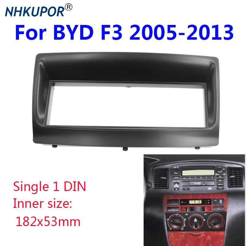 Автомобильный держатель панели приборной панели Fascia Для BYD F3 2005-2013 Stereo Face Surround Trim Single 1 Din 182*53 мм комплект рамок
Автомобильный держатель панели приборной панели Fascia Для BYD F3 2005-2013 Stereo Face Surround Trim Single 1 Din 182*53 мм комплект рамок