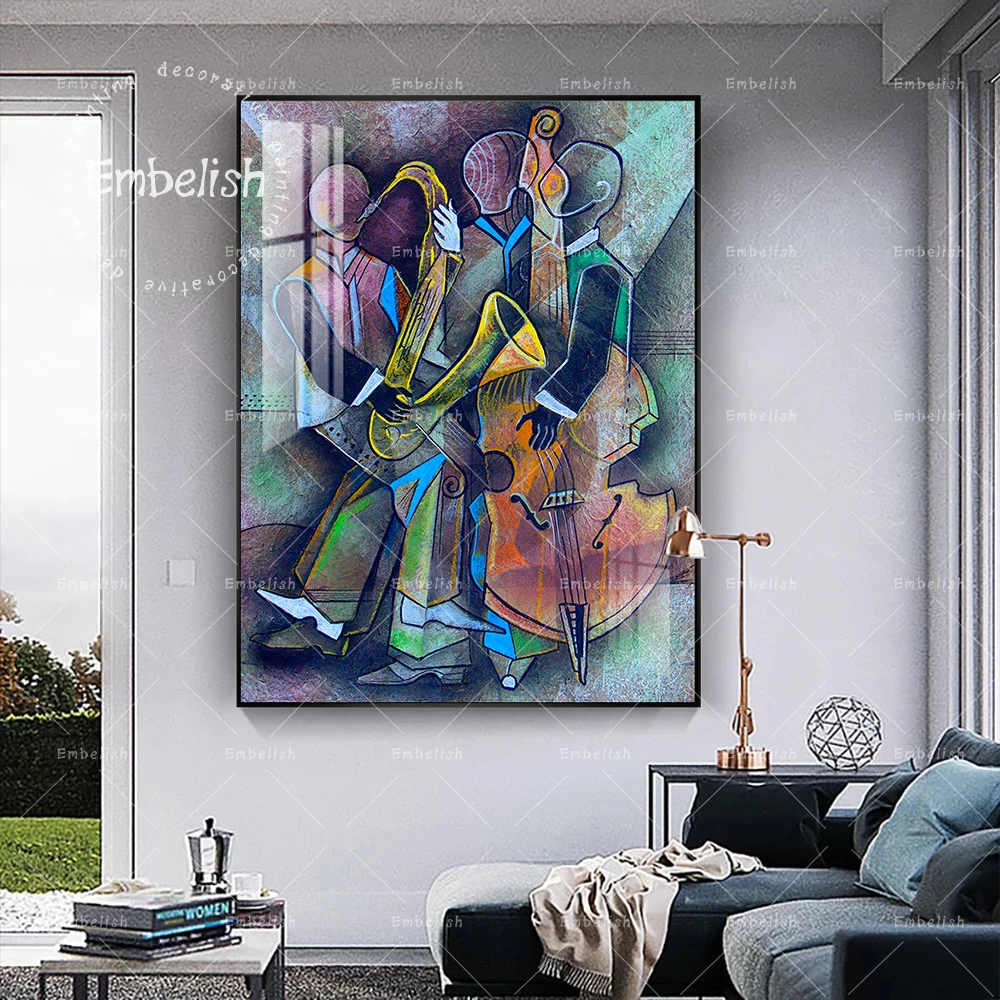 Embelish 1 Pieces Abstract Musicians Cubism By Picasso Artworks For Living Room Home Decor HD Spray On Canvas Paintings Pictures
Embelish 1 Pieces Abstract Musicians Cubism By Picasso Artworks For Living Room Home Decor HD Spray On Canvas Paintings Pictures
