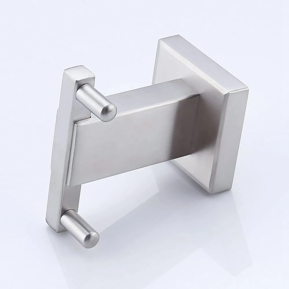 304 Stainless Steel Modern Square Wall-Mounted Double Towel Hook Bathroom Bathrobe Hook Wall-Mounted Towel Holder
304 Stainless Steel Modern Square Wall-Mounted Double Towel Hook Bathroom Bathrobe Hook Wall-Mounted Towel Holder