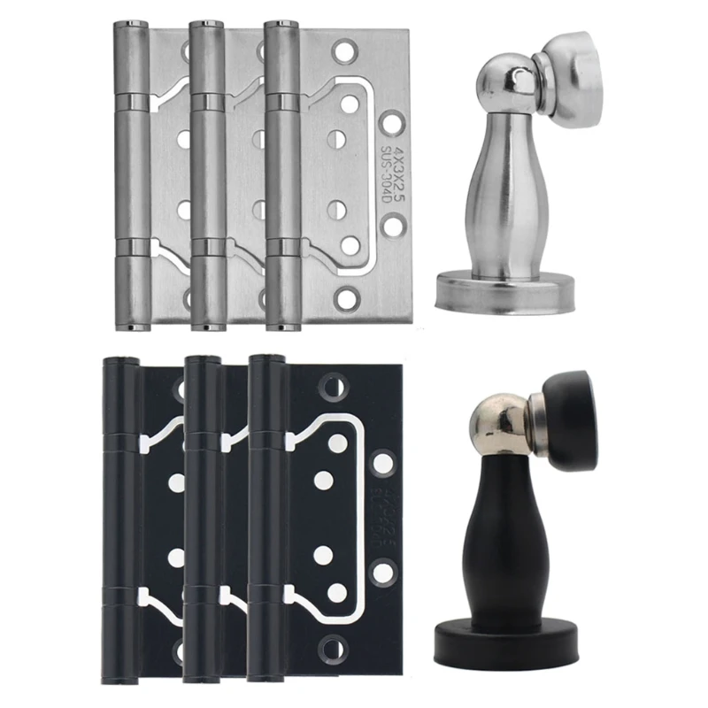 1 Set Thicken Door Hinge and Anti-collision Door Stopper Kit Smooth Closing Door Connector Heavy Duty Door Hardware
1 Set Thicken Door Hinge and Anti-collision Door Stopper Kit Smooth Closing Door Connector Heavy Duty Door Hardware