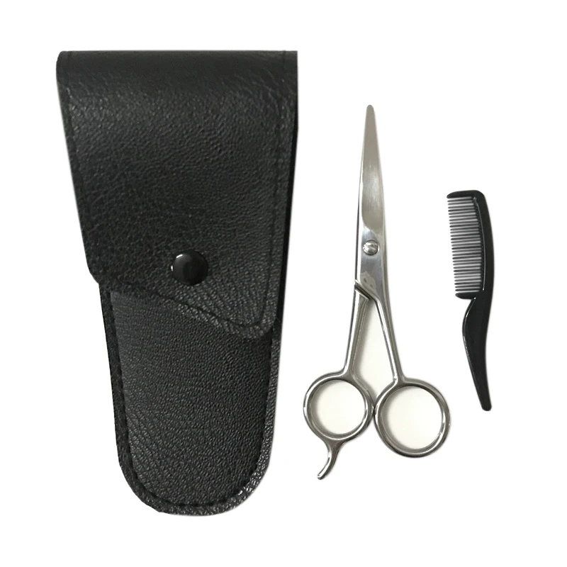 Mustache Eyebrow Trimmer Men Beard Scissors Stainless Steel Accessary Scissors Comb Kit with Storage Bag
Mustache Eyebrow Trimmer Men Beard Scissors Stainless Steel Accessary Scissors Comb Kit with Storage Bag