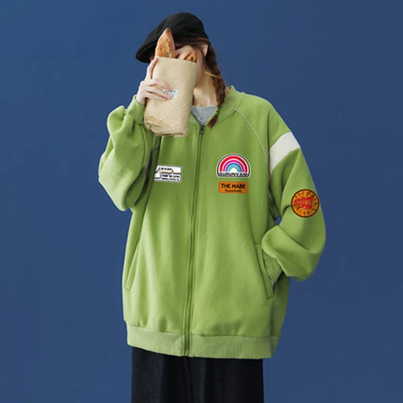 Jacket Women Harajuku Baseball Jacket Fashion Oversized Varsity Jacket Quilted Coats Women Jackets Spring Autumn Vintage Clothes
Jacket Women Harajuku Baseball Jacket Fashion Oversized Varsity Jacket Quilted Coats Women Jackets Spring Autumn Vintage Clothes