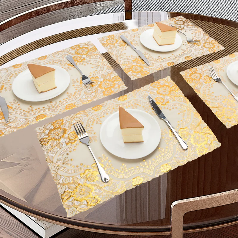 Kitchen accessories Washable lace Placemat Table Mats Set of 4 Cooking utensils for Family Dinners Weddings Kitchen Decoration
Kitchen accessories Washable lace Placemat Table Mats Set of 4 Cooking utensils for Family Dinners Weddings Kitchen Decoration