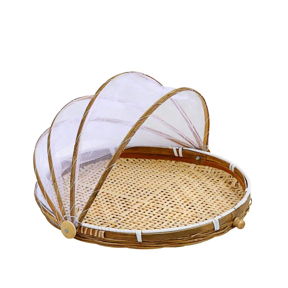 Food Serving Basket Hand-Woven Dustproof Cover Storage Container Fruit Dustproof Cover Picnic Mesh Net Tent Outdoor Picnic Tool
Food Serving Basket Hand-Woven Dustproof Cover Storage Container Fruit Dustproof Cover Picnic Mesh Net Tent Outdoor Picnic Tool