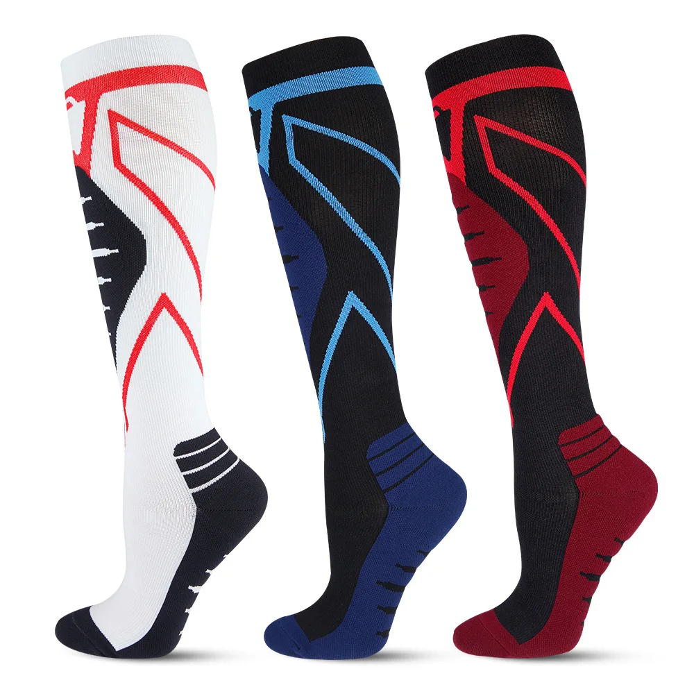 20-30mmHg 3D Designed Geometric Pattern Jacquard Athletic Cushion Compression Socks for Men Women
20-30mmHg 3D Designed Geometric Pattern Jacquard Athletic Cushion Compression Socks for Men Women