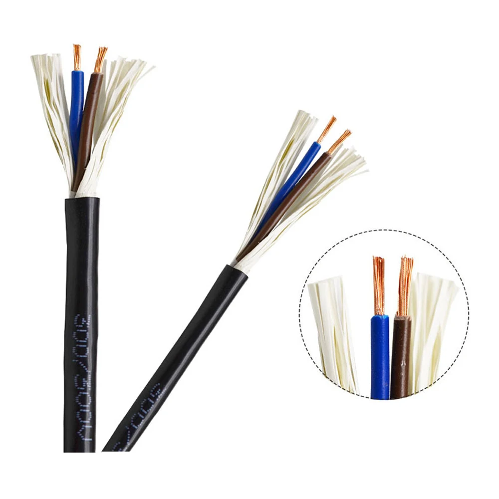 RVV2*1.0 sq 2-Core Oxygen-Free Copper Sheathed Power Cord Flame Retardantfire Multi-Strand Wire And Cable Pure Copper Soft Wires
RVV2*1.0 sq 2-Core Oxygen-Free Copper Sheathed Power Cord Flame Retardantfire Multi-Strand Wire And Cable Pure Copper Soft Wires