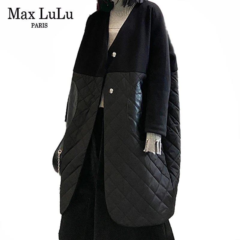 Женские свободные готические Длинные куртки Max LuLu, зимние женские парки в европейском стиле с V-образным вырезом и подкладкой, Повседневная ... 
Женские свободные готические Длинные куртки Max LuLu, зимние женские парки в европейском стиле с V-образным вырезом и подкладкой, Повседневная ...