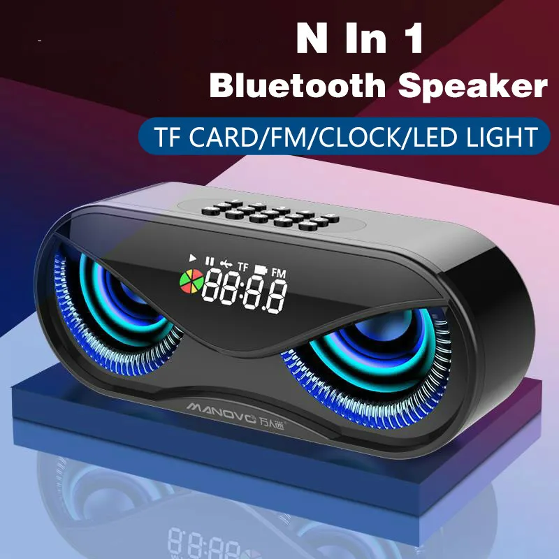 M6 Cool Owl Design Bluetooth Speaker LED Flash Wireless Loudspeaker FM Radio Alarm Clock TF Card Support Select Songs By Number
M6 Cool Owl Design Bluetooth Speaker LED Flash Wireless Loudspeaker FM Radio Alarm Clock TF Card Support Select Songs By Number