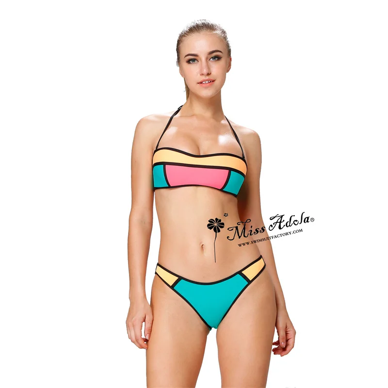 Women's Swimming Suit Sexy Thin Strap Push Up Gathered Neoprene Rubber Swimsuit Sexy Slim Fluorescent Swimwear Bikini 2021 Mujer
Women's Swimming Suit Sexy Thin Strap Push Up Gathered Neoprene Rubber Swimsuit Sexy Slim Fluorescent Swimwear Bikini 2021 Mujer
