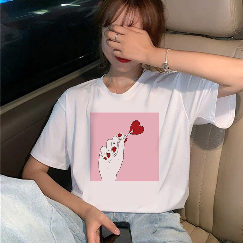 2020 Summer Women T-shirt Long Finger Printed Tshirts Casual Tops Tee Harajuku 90s Vintage White tshirt Female Clothing
2020 Summer Women T-shirt Long Finger Printed Tshirts Casual Tops Tee Harajuku 90s Vintage White tshirt Female Clothing
