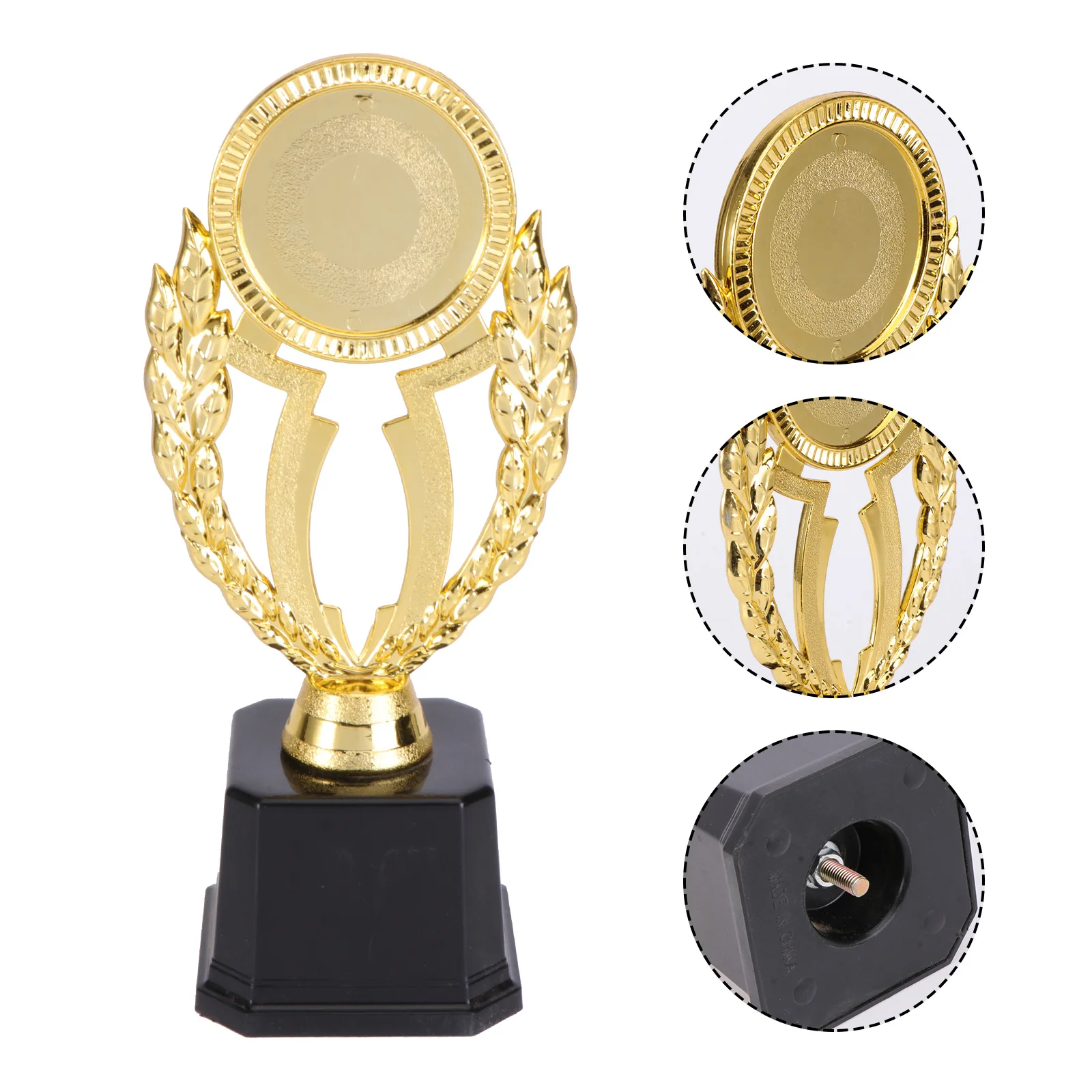 19.5cm Golden Creative Design Award Trophy Plastic Reward Prizes Decor Competition Gift Awards Trophy with Black Base for
19.5cm Golden Creative Design Award Trophy Plastic Reward Prizes Decor Competition Gift Awards Trophy with Black Base for