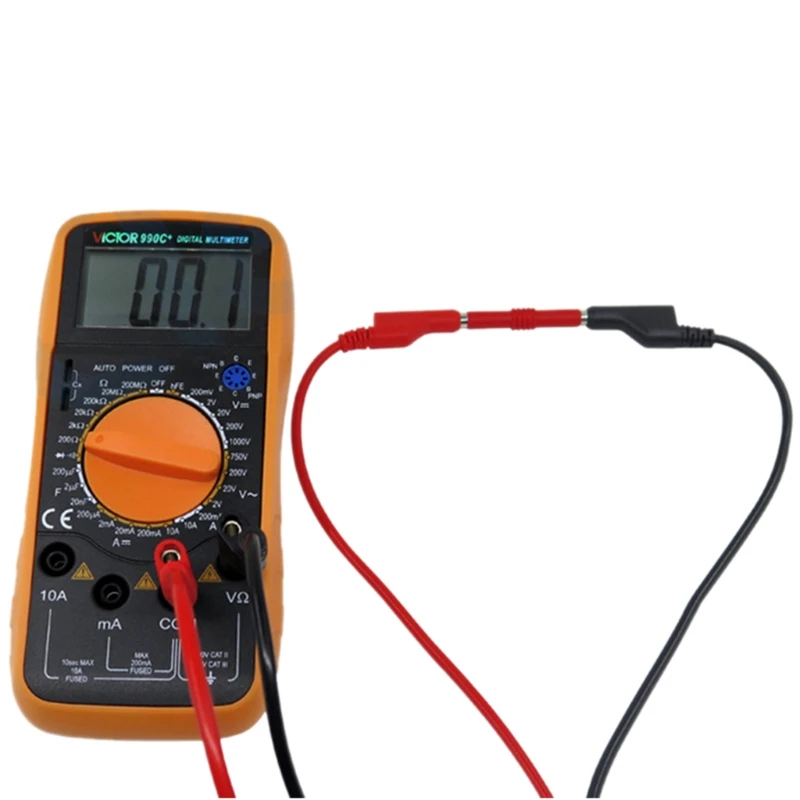 4mm Stackable Banana to Banana Plug Test Lead Kit for Multimeter Match Alligator clip U-type & puncture test probe kit
4mm Stackable Banana to Banana Plug Test Lead Kit for Multimeter Match Alligator clip U-type & puncture test probe kit