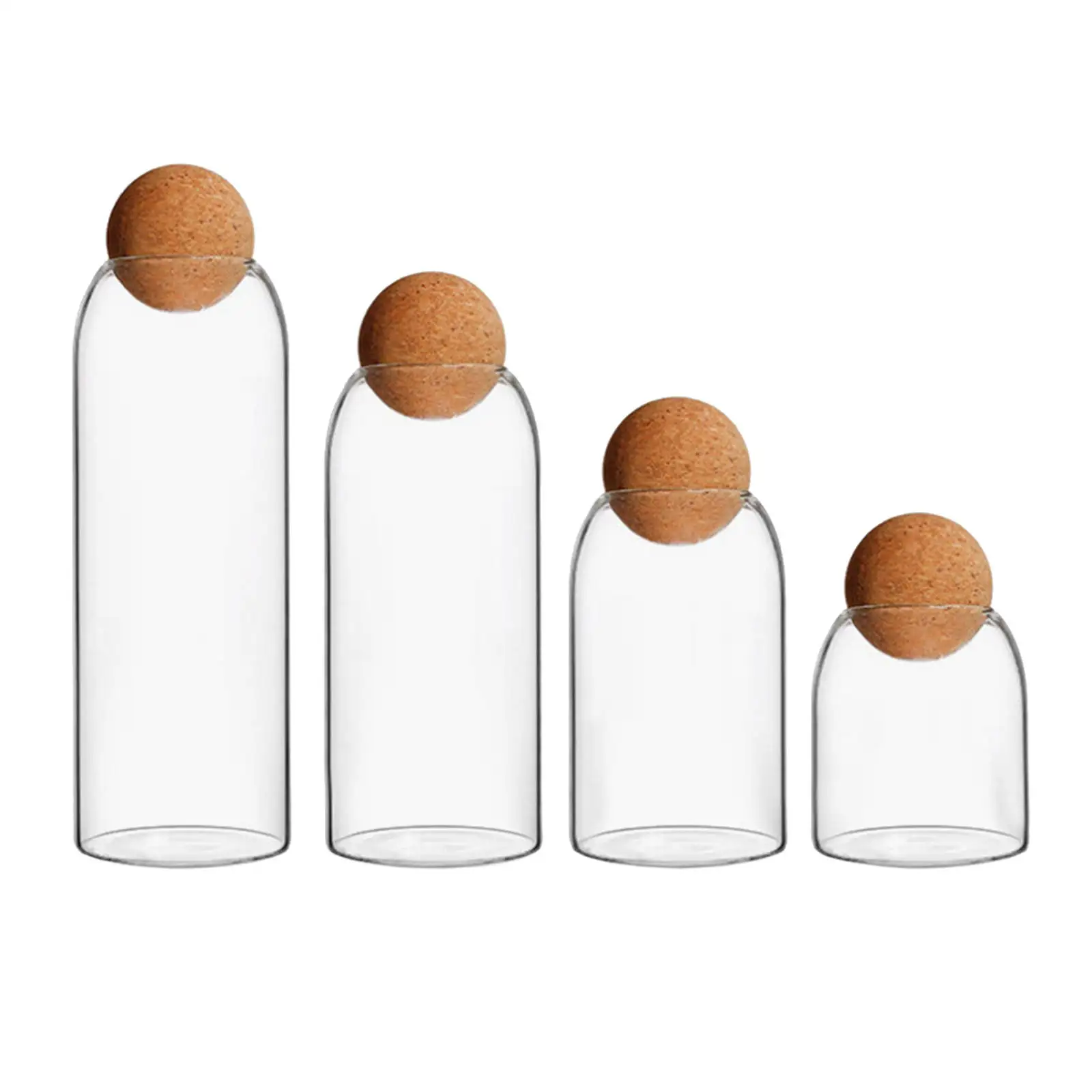 Storage Jar with Ball Cork Transparent Canister Sealed Tank Glass Bottle Containers Food for Kitchen Pantry Sugar Cereal Candy
Storage Jar with Ball Cork Transparent Canister Sealed Tank Glass Bottle Containers Food for Kitchen Pantry Sugar Cereal Candy