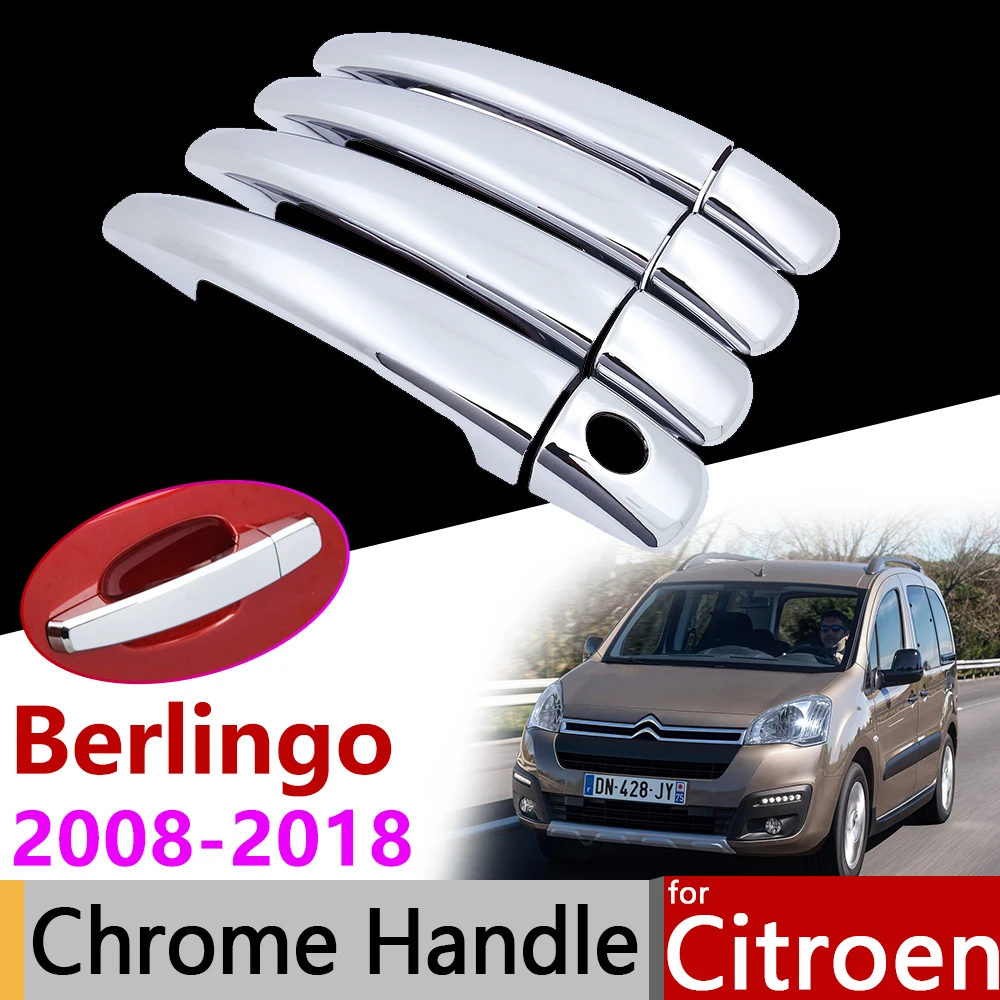 Car Accessories Exterior Door Chrome Handle Cover for Citroen Berlingo Partner II 2008~2018 B9 2009 2015 2017 Trim Set Stickers
Car Accessories Exterior Door Chrome Handle Cover for Citroen Berlingo Partner II 2008~2018 B9 2009 2015 2017 Trim Set Stickers