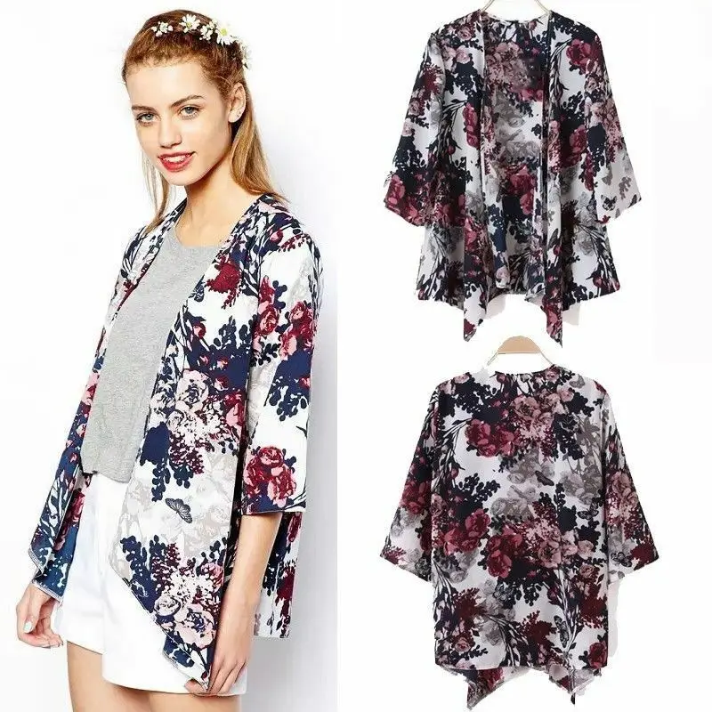 Woman Cover Ups Bikinis Swimwear Women Floral Print Chiffon Loose Kimono Cardigan Top Fashion Summer Beachwear Cover-Up Swimsuit
Woman Cover Ups Bikinis Swimwear Women Floral Print Chiffon Loose Kimono Cardigan Top Fashion Summer Beachwear Cover-Up Swimsuit