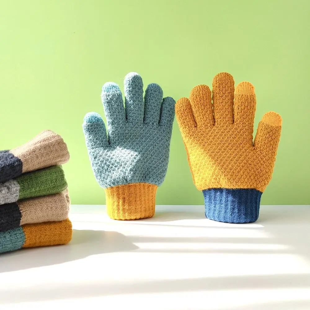 Solid Color Stripes Outdoor Cycling Plus Fleece Women's Knitted Gloves Touch Screen Gloves Korean Style Mittens
Solid Color Stripes Outdoor Cycling Plus Fleece Women's Knitted Gloves Touch Screen Gloves Korean Style Mittens
