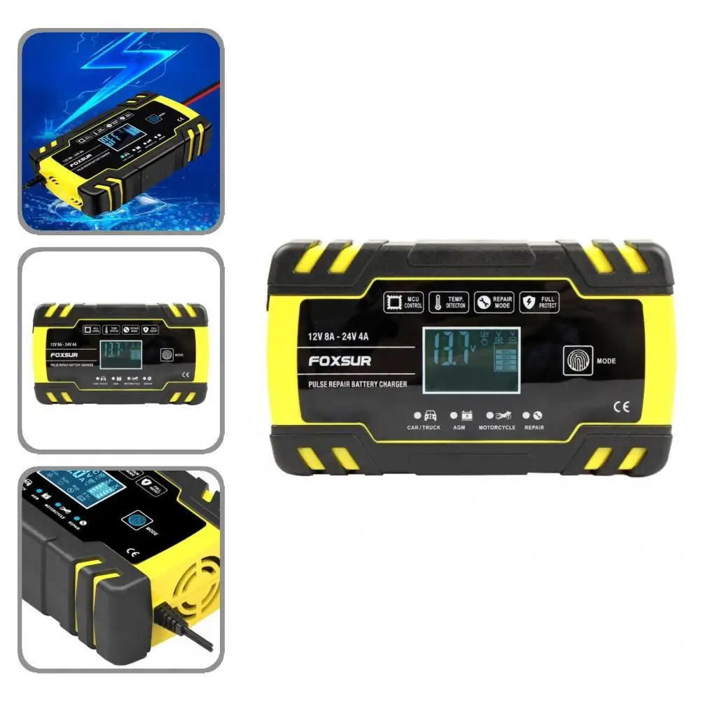 Yellow Battery Maintainer EU/US/UK Plug Prevent Overcharging Professional High Efficiency Car Battery Charger
Yellow Battery Maintainer EU/US/UK Plug Prevent Overcharging Professional High Efficiency Car Battery Charger