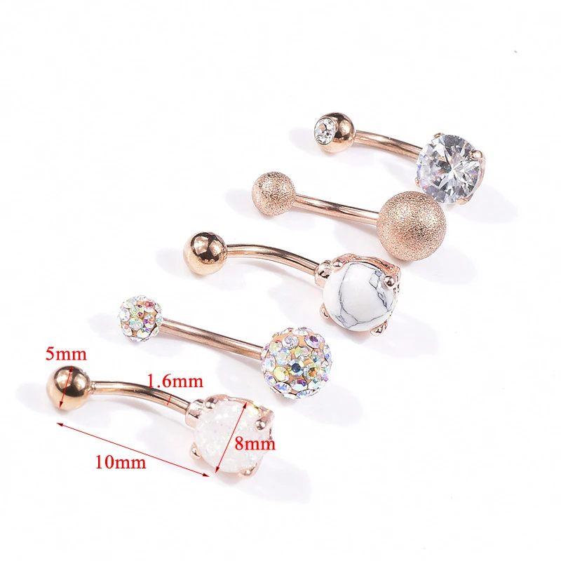 5PC/set Surgical Steel Navel Piercing Sexy Fashion Crystal Belly Button Rings Rhinestone Piercings Navel Earring Body Jewelry
5PC/set Surgical Steel Navel Piercing Sexy Fashion Crystal Belly Button Rings Rhinestone Piercings Navel Earring Body Jewelry