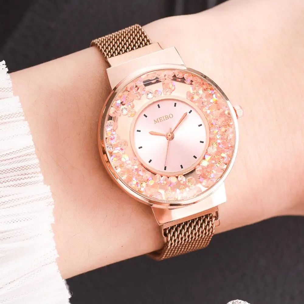Часы наручные женские с магнитной застежкой брендовые элегантные модные