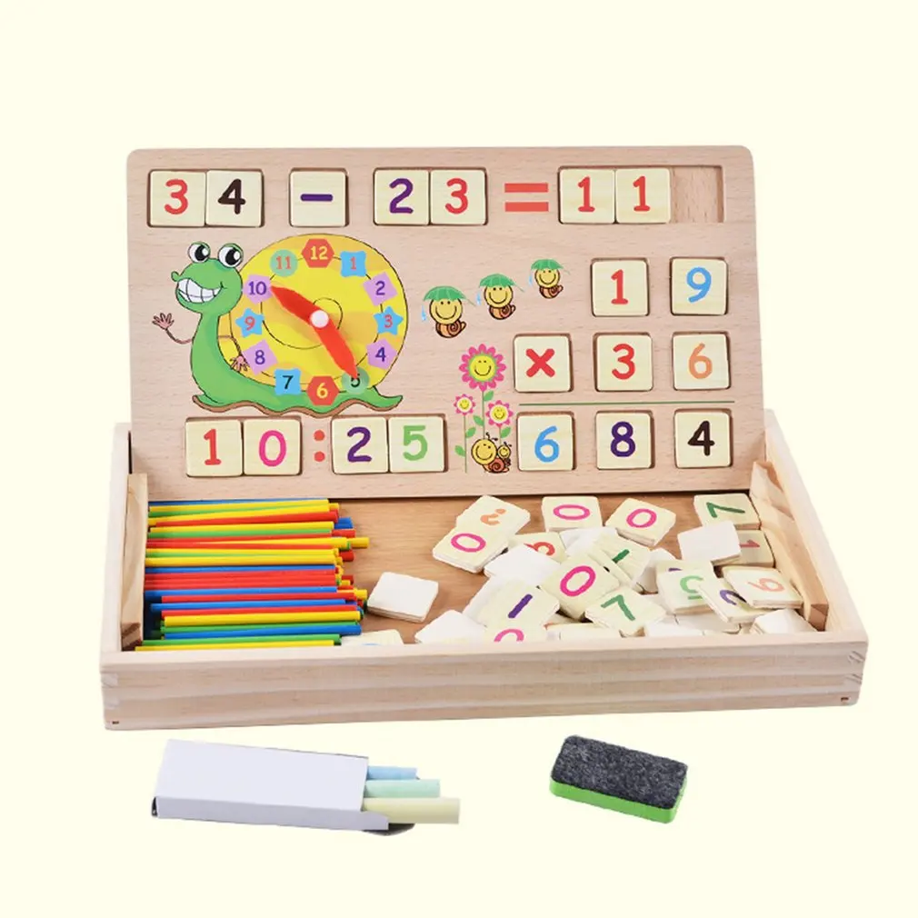 Обучающая деревянная доска с цифрами обучающая игрушка для детей Детский