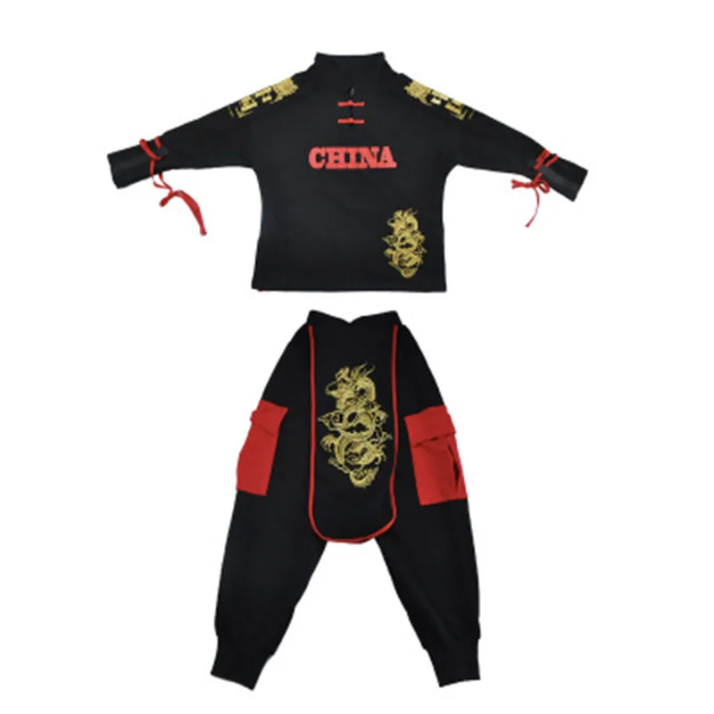 Children Chinese Style Hip Hop Costumes Boys Street Dance Outfit Martial Arts Show Clothes Girls Jazz Dancer Stage Wear DN6523
Children Chinese Style Hip Hop Costumes Boys Street Dance Outfit Martial Arts Show Clothes Girls Jazz Dancer Stage Wear DN6523