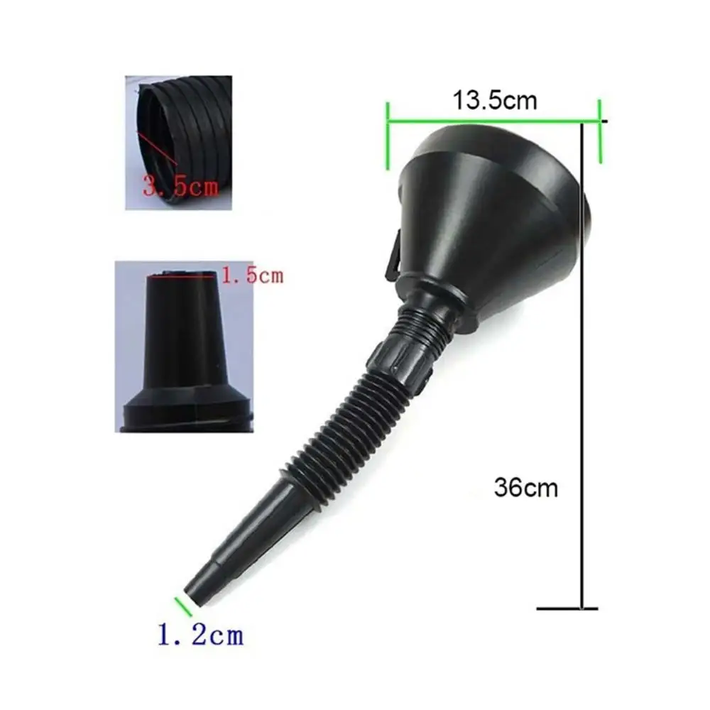 Plastic Flexible Funnel Can Spout for Motorcycle Car Oil Petrol Fuel Gasoline Car Accessories
Plastic Flexible Funnel Can Spout for Motorcycle Car Oil Petrol Fuel Gasoline Car Accessories